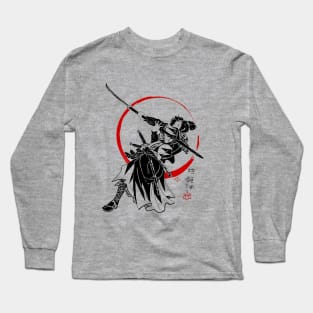 Ukiyo-e Rebel: The Samurai Ronin V.2 Long Sleeve T-Shirt